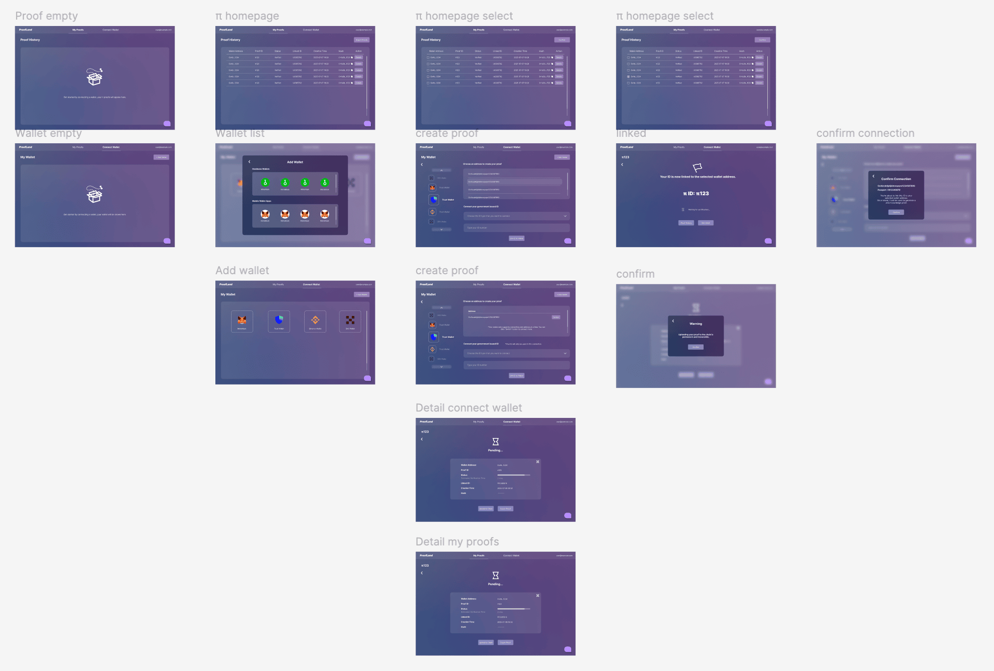 RaiZ individual app flow screens