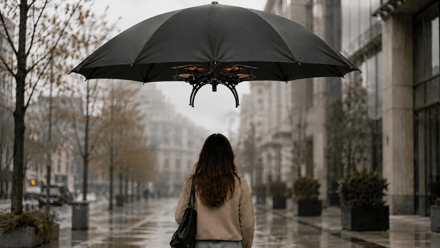 Floating Umbrella drone